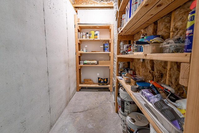 view of storage room