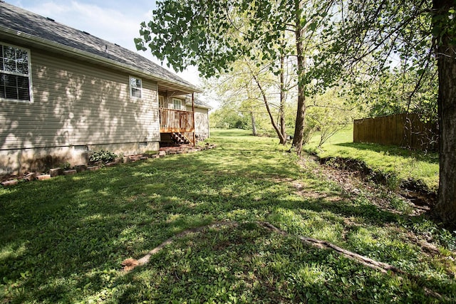 view of yard