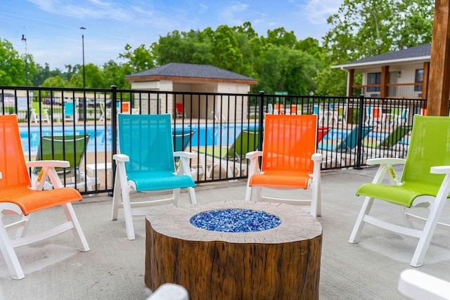 403 Veterans Blvd Unit 203 G6, Branson, MO 65616 - view of patio with fence and a community pool