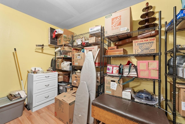 view of storage room