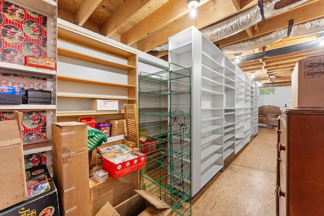 view of storage room