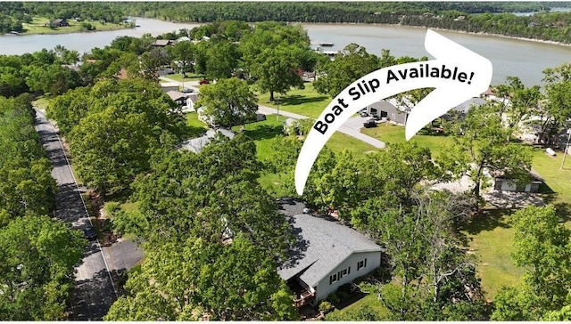 26742 Royal Point Dr, Shell Knob, MO 65747 - aerial overview of property's location featuring a nearby body of water