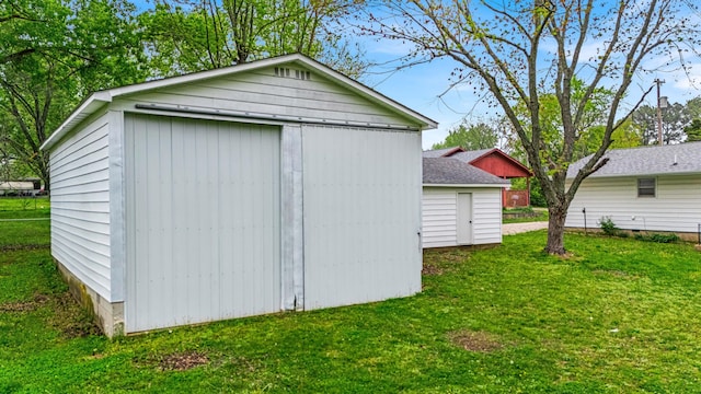 view of shed
