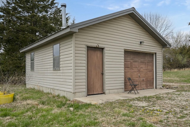view of outbuilding featuring an outbuilding