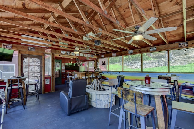 view of sunroom / solarium