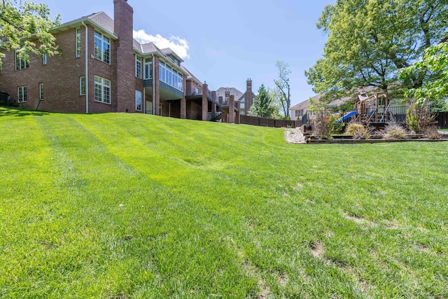 view of yard featuring central AC unit