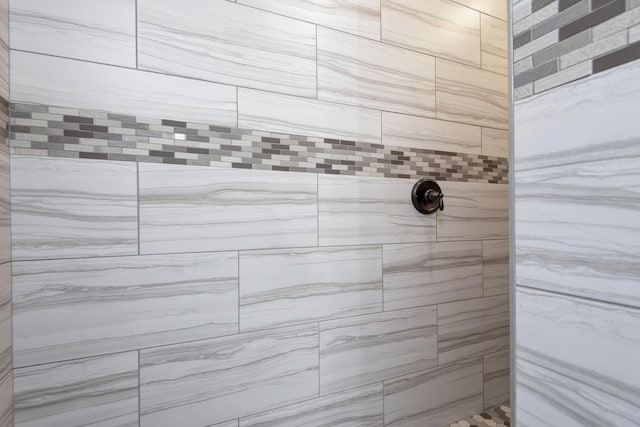 room details with tiled shower