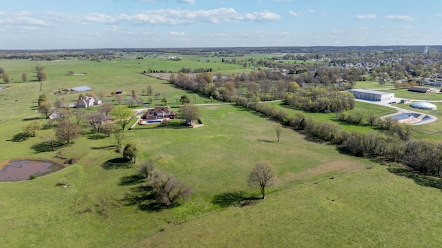 bird's eye view featuring a rural view