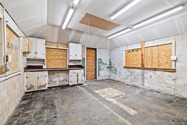 interior space with attic access