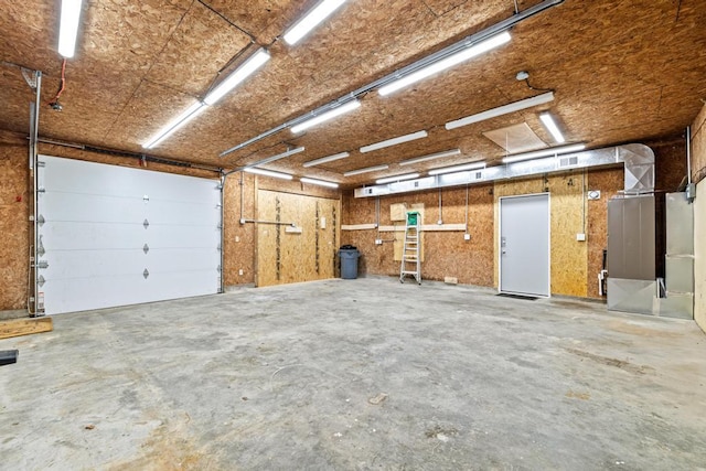 garage with visible vents