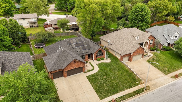 birds eye view of property featuring a residential view