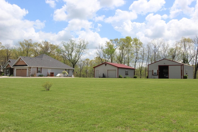 289 Frog Pond Rd, Seymour, MO 65746 - view of yard with an outbuilding, a pole building, and a detached garage
