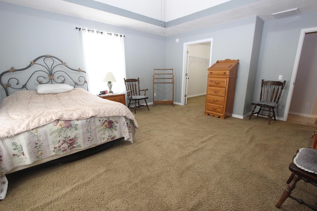 289 Frog Pond Rd, Seymour, MO 65746 - bedroom featuring a closet, a walk in closet, carpet floors, visible vents, and baseboards