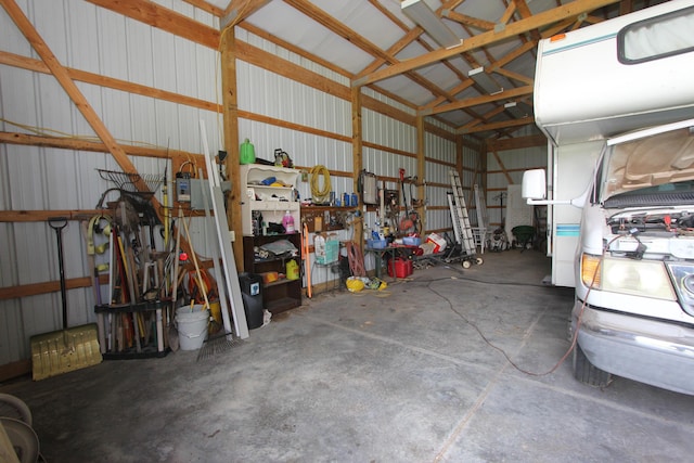 289 Frog Pond Rd, Seymour, MO 65746 - garage with metal wall