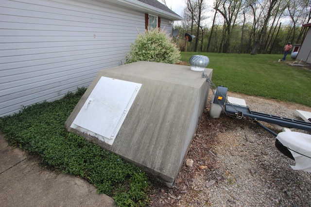289 Frog Pond Rd, Seymour, MO 65746 - view of storm shelter featuring a yard