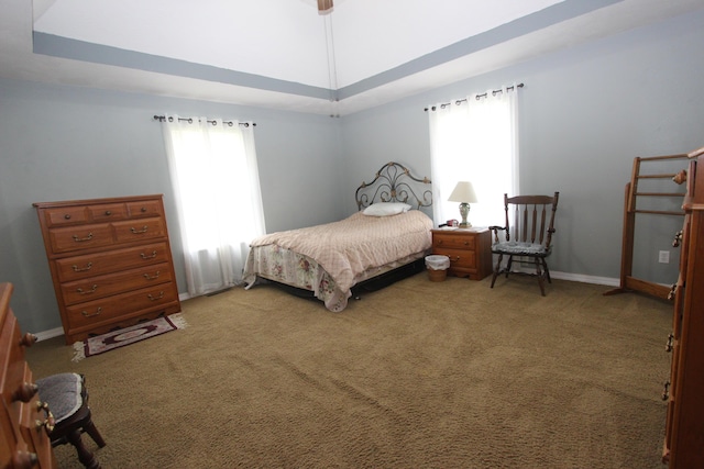 289 Frog Pond Rd, Seymour, MO 65746 - bedroom featuring baseboards, multiple windows, ceiling fan, and light colored carpet