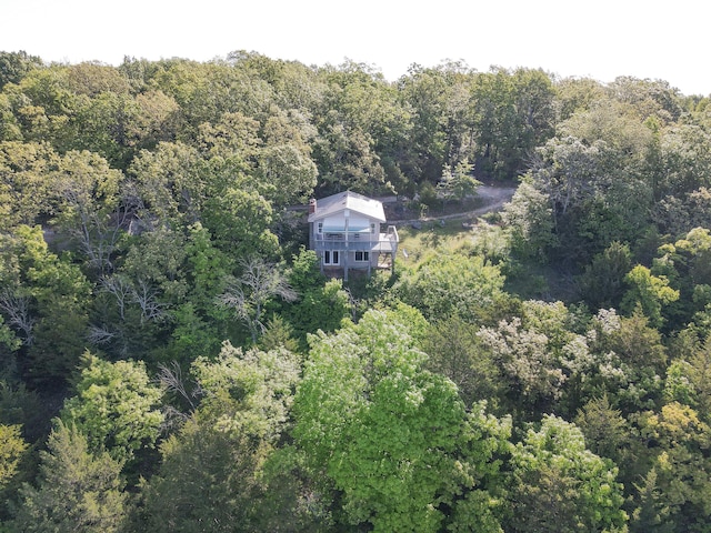 25454 Tulip Pl, Urbana, MO 65767 - drone / aerial view featuring a forest view