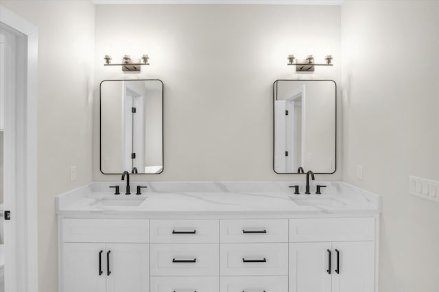 full bath featuring double vanity