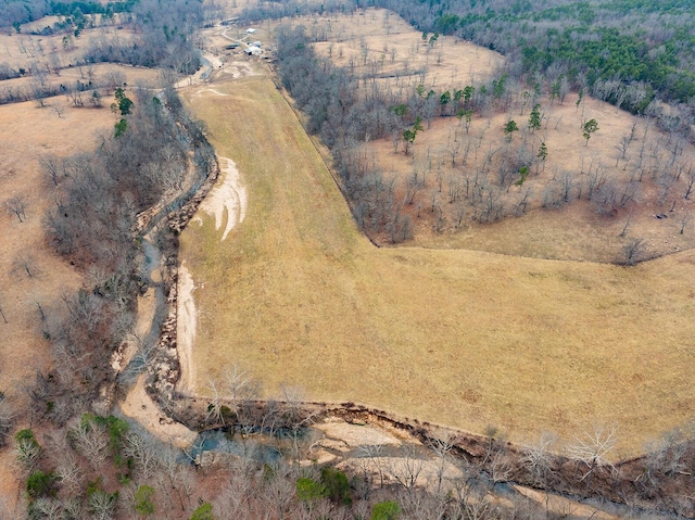 bird's eye view featuring a rural view