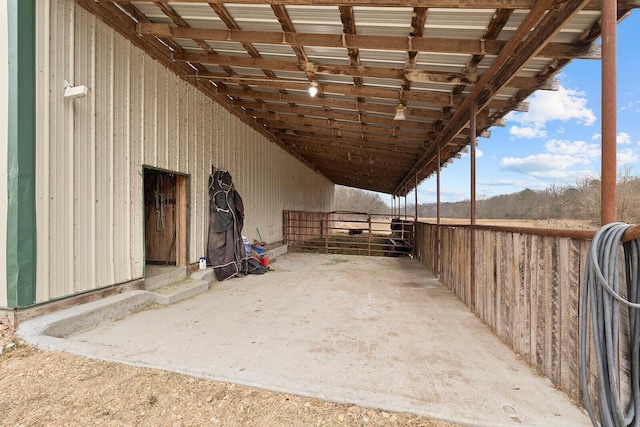 view of horse barn