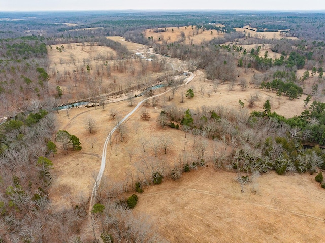 bird's eye view featuring a rural view