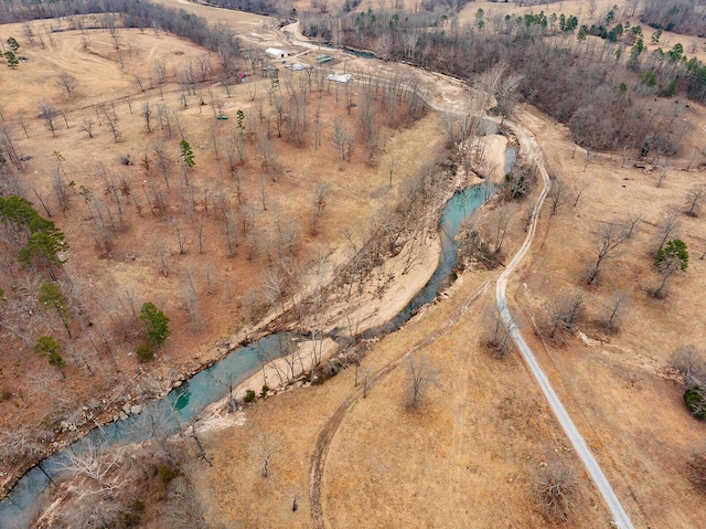 aerial view with a rural view