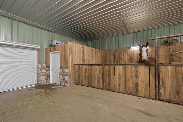view of horse barn