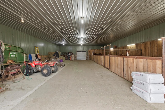 view of horse barn