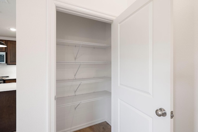 view of closet