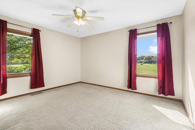 408 Meadowlark Rd, Branson West, MO 65737 - unfurnished room with carpet flooring, a healthy amount of sunlight, and visible vents