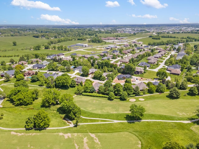 aerial view of residential area