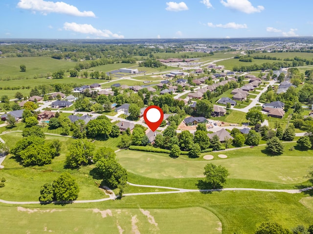 aerial perspective of suburban area