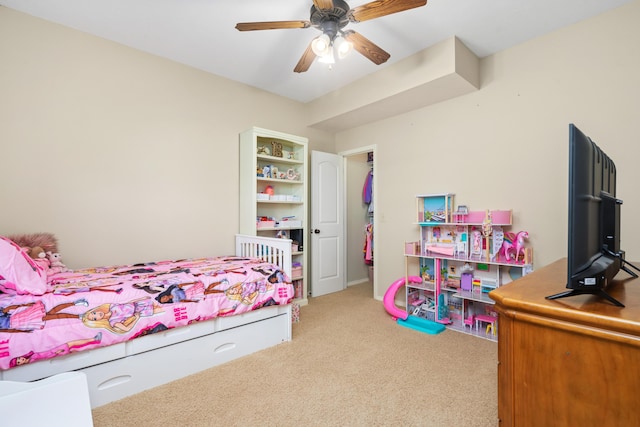 12048 N Farm Road 93, Walnut Grove, MO 65770 - bedroom with carpet flooring and ceiling fan