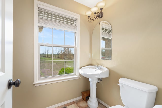 12048 N Farm Road 93, Walnut Grove, MO 65770 - half bathroom with toilet and baseboards
