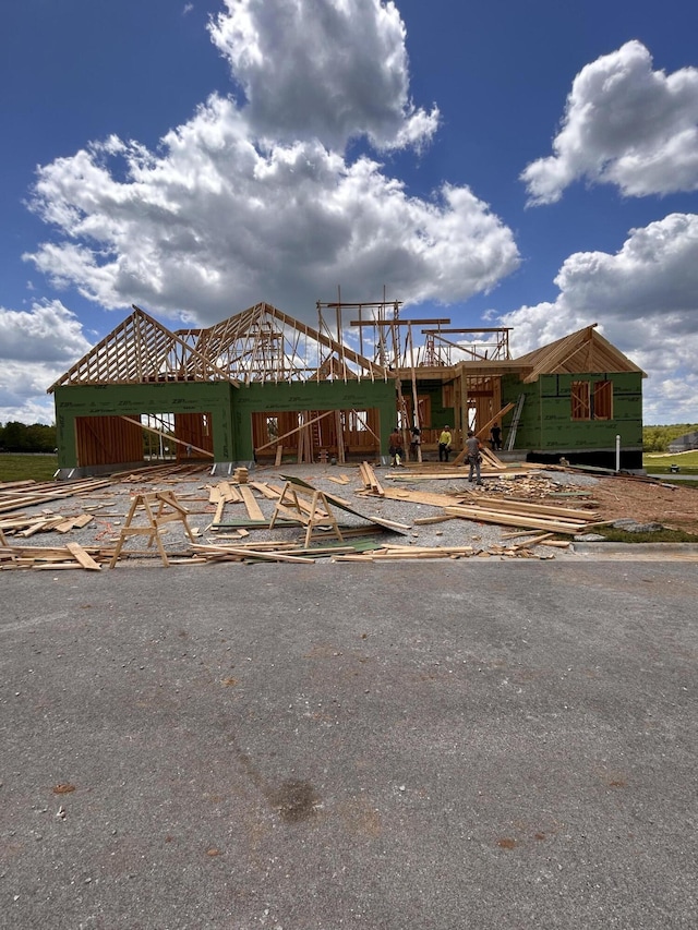 view of property in mid-construction