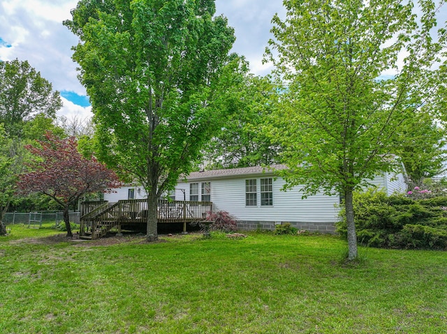 1156 SE 180th Rd, Clinton, MO 64735 - view of yard with a deck