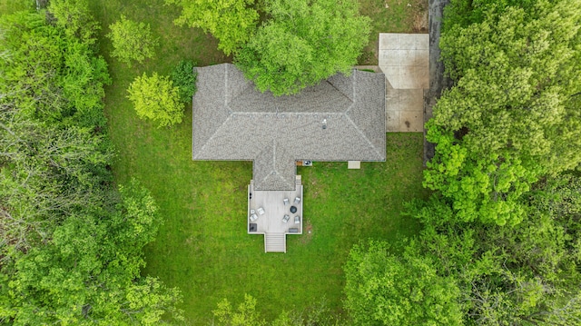 view from above of property