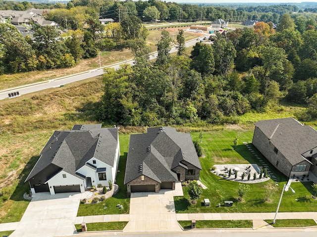 aerial perspective of suburban area