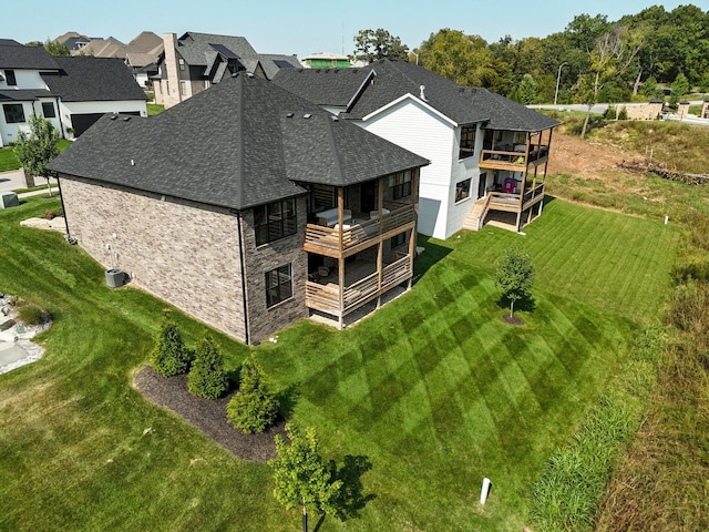 aerial view of property and surrounding area