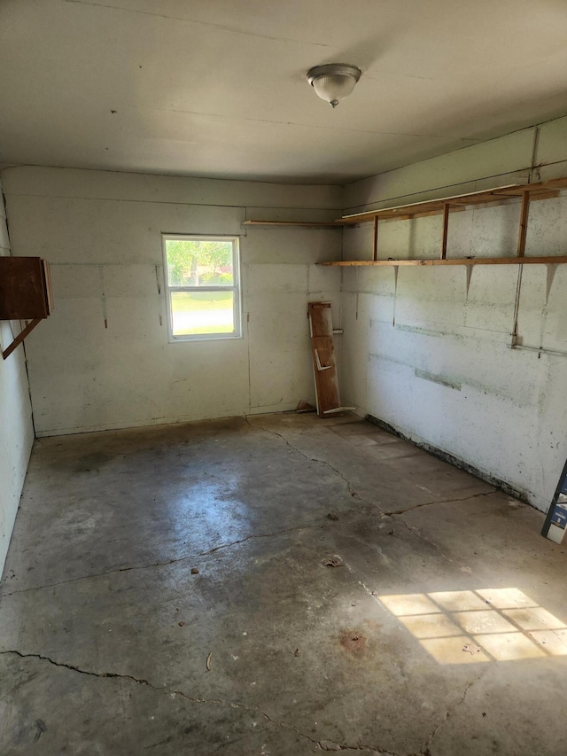 view of basement