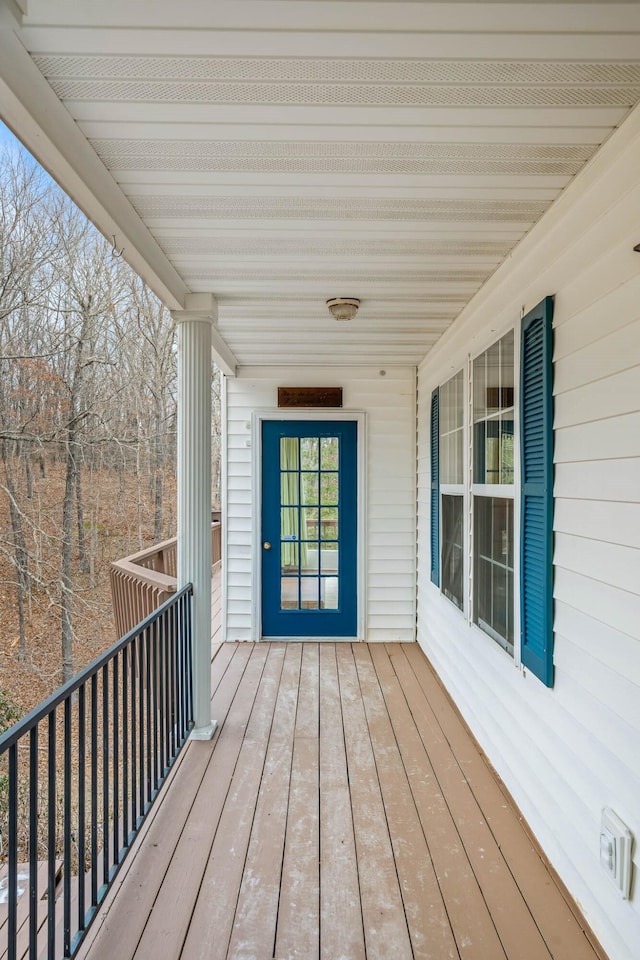 70 Roseville Dr, Rogersville, MO 65742 - wooden terrace featuring covered porch