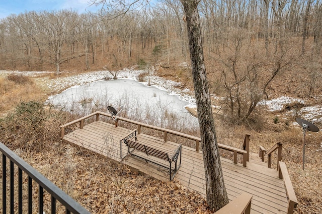 70 Roseville Dr, Rogersville, MO 65742 - view of snow covered deck