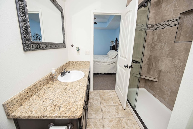 824 E Crystal Ave, Nixa, MO 65714 - full bath with ensuite bath, tiled shower, and vanity