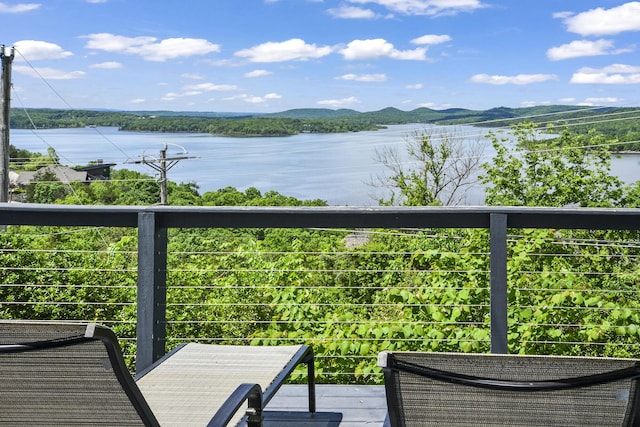 147 Liberty Ln, Kimberling City, MO 65686 - water view featuring a mountainous background