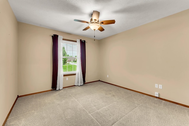 3742 W Village Ter, Springfield, MO 65810 - unfurnished room featuring light colored carpet, a ceiling fan, and baseboards