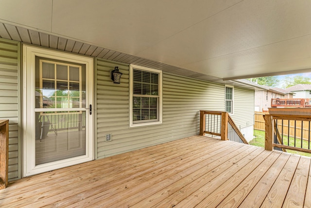 3742 W Village Ter, Springfield, MO 65810 - view of wooden deck