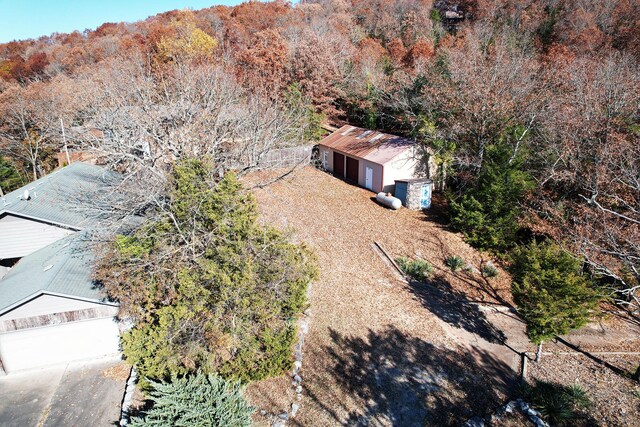 view from above of property