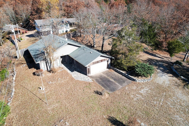 view from above of property