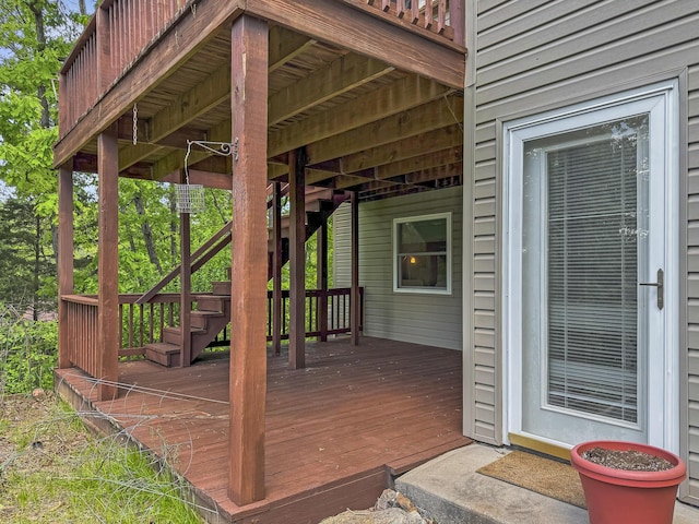 138 Canyon Forest Cir, Kimberling City, MO 65686 - deck with stairs