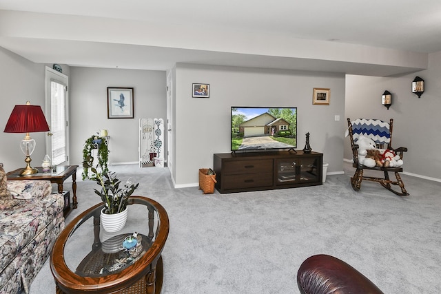 138 Canyon Forest Cir, Kimberling City, MO 65686 - living room featuring carpet flooring and baseboards